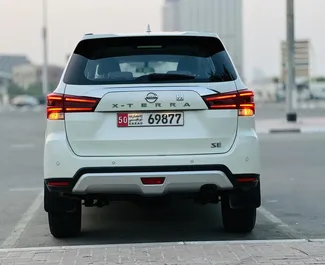 تأجير سيارة Nissan X-Terra 2022 في في الإمارات العربية المتحدة، تتميز بـ ✓ وقود البنزين وقوة 165 حصان ➤ بدءًا من 140 AED يوميًا.