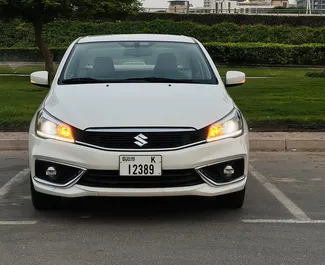 Front view of a rental Suzuki Ciaz in Dubai, UAE ✓ Car #8337. ✓ Automatic TM ✓ 1 reviews.