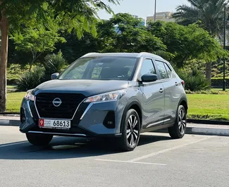 Nissan Kicks rental. Economy, Comfort, Crossover Car for Renting in the UAE ✓ Without Deposit ✓ TPL, FDW, Young insurance options.