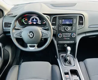 Renault Megane Sedan rental. Comfort Car for Renting in the UAE ✓ Without Deposit ✓ TPL, FDW, Young insurance options.
