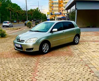 Kiralık bir Toyota Corolla Durres içinde, Arnavutluk ön görünümü ✓ Araç #8216. ✓ Otomatik TM ✓ 0 yorumlar.