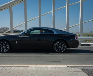 Rolls-Royce Wraith noma. Luksusa automašīna nomai AAE ✓ Depozīts 5000 AED ✓ Apdrošināšanas iespējas: TPL.