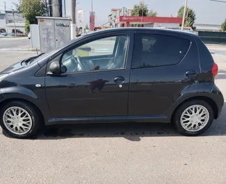 Petrol 1.0L engine of Toyota Aygo 2018 for rental at Belgrade Airport.