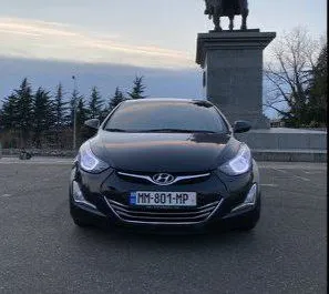 Front view of a rental Hyundai Elantra in Kutaisi, Georgia ✓ Car #8037. ✓ Automatic TM ✓ 0 reviews.