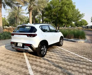 Kia Sonet rental. Economy, Comfort, Crossover Car for Renting in the UAE ✓ Deposit of 1000 AED ✓ TPL, SCDW, Passengers, Theft, No Deposit insurance options.