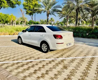 Car Hire Kia Pegas #8318 Automatic at Dubai Al Maktoum Airport, equipped with 1.4L engine ➤ From Mikael in the UAE.