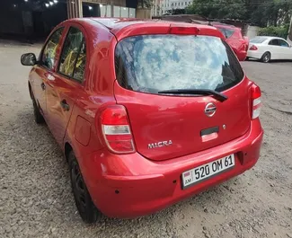 Орендуйте Nissan Micra 2014 у Вірменії. Паливо: Бензин. Потужність: 80 к.с. ➤ Вартість від 33 USD за добу.