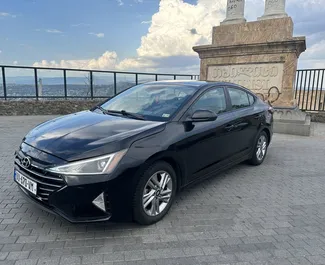 Front view of a rental Hyundai Elantra in Tbilisi, Georgia ✓ Car #8204. ✓ Automatic TM ✓ 0 reviews.