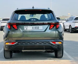 Hyundai Tucson 2024 automobilio nuoma JAE, savybės ✓ Benzinas degalai ir 170 arklio galios ➤ Nuo 115 AED per dieną.