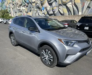 Front view of a rental Toyota Rav4 at Tbilisi Airport, Georgia ✓ Car #8344. ✓ Automatic TM ✓ 0 reviews.