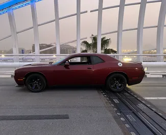 Petrol 3.6L engine of Dodge Challenger 2020 for rental in Dubai.