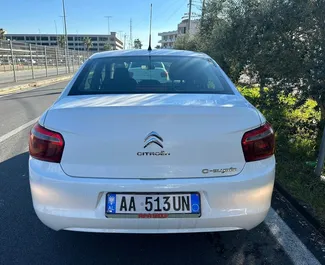 Citroen C-Elysee nuoma. Ekonomiškas, Komfortiškas automobilis nuomai Albanijoje ✓ Depozitas 150 EUR ✓ Draudimo pasirinkimai: TPL, CDW, Užsienyje.
