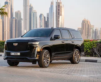 Car Hire Cadillac Escalade #8403 Automatic in Dubai, equipped with 6.2L engine ➤ From Kumar in the UAE.