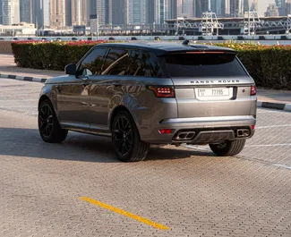 Car Hire Land Rover Range Rover Sport SVR #8402 Automatic in Dubai, equipped with 5.0L engine ➤ From Kumar in the UAE.