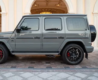 Mercedes-Benz G63 AMG rental. Premium, Luxury, SUV Car for Renting in the UAE ✓ Deposit of 5000 AED ✓ TPL insurance options.