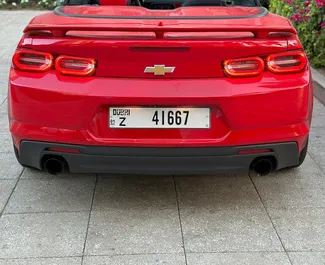 Chevrolet Camaro Cabrio 2020 available for rent in Dubai, with 250 km/day mileage limit.
