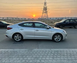 Petrol 2.0L engine of Hyundai Elantra 2020 for rental in Dubai.