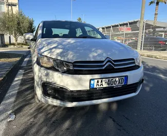Citroen C-Elysee 2018 available for rent in Tirana, with unlimited mileage limit.