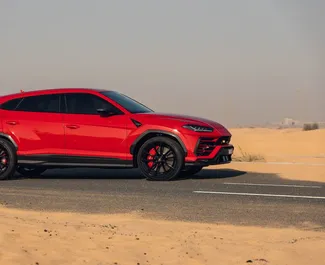 Lamborghini Urus 2022 car hire in the UAE, featuring ✓ Petrol fuel and 650 horsepower ➤ Starting from 3000 AED per day.