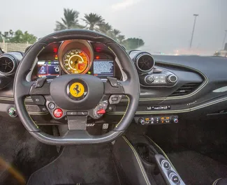 Car Hire Ferrari F8 Spider #8417 Automatic in Dubai, equipped with 3.9L engine ➤ From Kumar in the UAE.