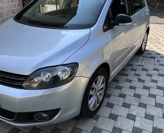 Front view of a rental Volkswagen Golf Plus in Kotor, Montenegro ✓ Car #8816. ✓ Automatic TM ✓ 0 reviews.