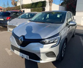 Front view of a rental Renault Clio 5 at Casablanca Airport, Morocco ✓ Car #8802. ✓ Manual TM ✓ 0 reviews.