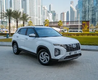 Front view of a rental Hyundai Creta in Dubai, UAE ✓ Car #8723. ✓ Automatic TM ✓ 0 reviews.