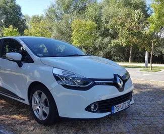 Front view of a rental Renault Clio 4 in Podgorica, Montenegro ✓ Car #8785. ✓ Automatic TM ✓ 0 reviews.