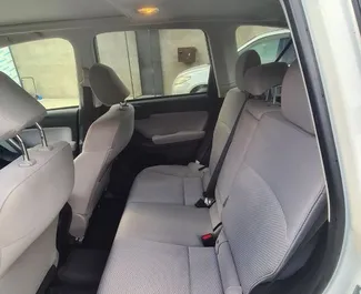 Interior of Subaru Forester for hire in Georgia. A Great 5-seater car with a Automatic transmission.