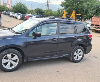 Subaru Forester 2014 car hire in Georgia, featuring ✓ Petrol fuel and 170 horsepower ➤ Starting from 83 GEL per day.