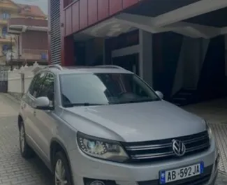 Front view of a rental Volkswagen Tiguan in Tirana, Albania ✓ Car #8570. ✓ Automatic TM ✓ 0 reviews.