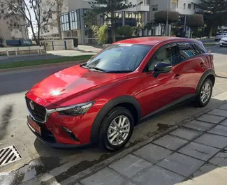 Front view of a rental Mazda CX-3 in Limassol, Cyprus ✓ Car #8875. ✓ Automatic TM ✓ 0 reviews.