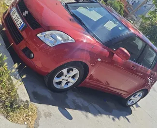 Suzuki Swift 2007 automašīnas noma Albānijā, iezīmes ✓ Benzīns degviela un 84 zirgspēki ➤ Sākot no 18 EUR dienā.