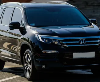 Front view of a rental Honda Pilot in Yerevan, Armenia ✓ Car #9058. ✓ Automatic TM ✓ 0 reviews.