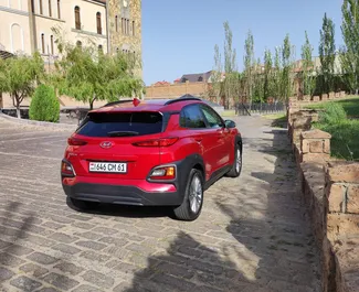 Biluthyrning av Hyundai Kona 2019 i i Armenien, med funktioner som ✓ Bensin bränsle och 147 hästkrafter ➤ Från 50 USD per dag.