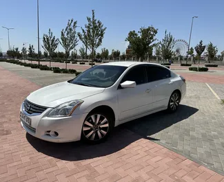 Front view of a rental Nissan Altima in Yerevan, Armenia ✓ Car #9101. ✓ Automatic TM ✓ 0 reviews.