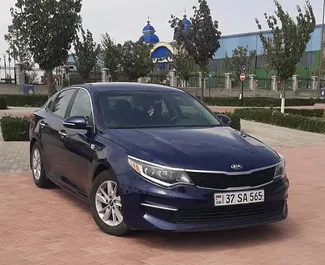 Front view of a rental Kia Optima in Yerevan, Armenia ✓ Car #9125. ✓ Automatic TM ✓ 0 reviews.