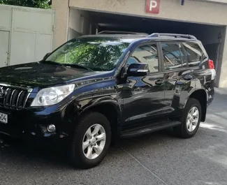 Front view of a rental Toyota Land Cruiser Prado in Yerevan, Armenia ✓ Car #9060. ✓ Automatic TM ✓ 0 reviews.