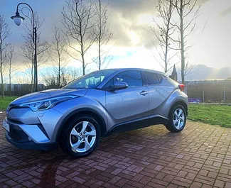 Front view of a rental Toyota C-HR in Kaliningrad, Russia ✓ Car #9000. ✓ Automatic TM ✓ 0 reviews.