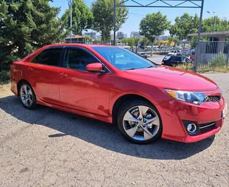 Front view of a rental Toyota Camry in Tbilisi, Georgia ✓ Car #8689. ✓ Automatic TM ✓ 0 reviews.