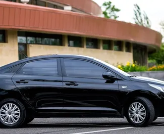 Hyundai Solaris 2018 car hire in Armenia, featuring ✓ Petrol fuel and 100 horsepower ➤ Starting from 31 USD per day.