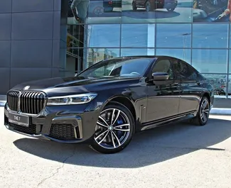 Front view of a rental BMW 720d in Kaliningrad, Russia ✓ Car #8984. ✓ Automatic TM ✓ 0 reviews.