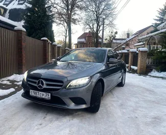 Front view of a rental Mercedes-Benz C180 in Kaliningrad, Russia ✓ Car #8976. ✓ Automatic TM ✓ 0 reviews.