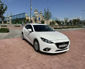 Mazda 3 2016 car hire in Armenia, featuring ✓ Petrol fuel and 155 horsepower ➤ Starting from 53 USD per day.