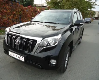 Front view of a rental Toyota Land Cruiser Prado in Yerevan, Armenia ✓ Car #9063. ✓ Automatic TM ✓ 0 reviews.