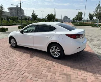 Mazda 3 2016 available for rent in Yerevan, with unlimited mileage limit.