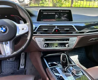 BMW 720d 2020 car hire in Russia, featuring ✓ Diesel fuel and 250 horsepower ➤ Starting from 7990 RUB per day.