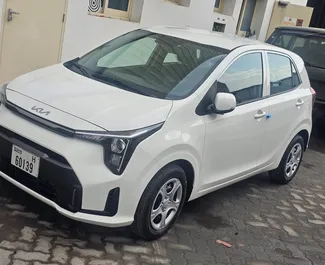 Front view of a rental Kia Picanto in Dubai, UAE ✓ Car #8961. ✓ Automatic TM ✓ 0 reviews.