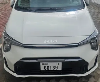 Kia Picanto 2024 autóbérlés az Egyesült Arab Emírségekben, jellemzők ✓ Benzin üzemanyag és  lóerő ➤ Napi 85 AED-tól kezdődően.