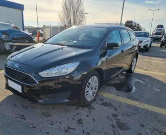 Front view of a rental Ford Focus SW in Podgorica, Montenegro ✓ Car #9020. ✓ Manual TM ✓ 0 reviews.